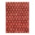 8x10 Hand-Knotted Afghan Wool "Shooting Star" Transitional Rug in Red & Gold For Sale