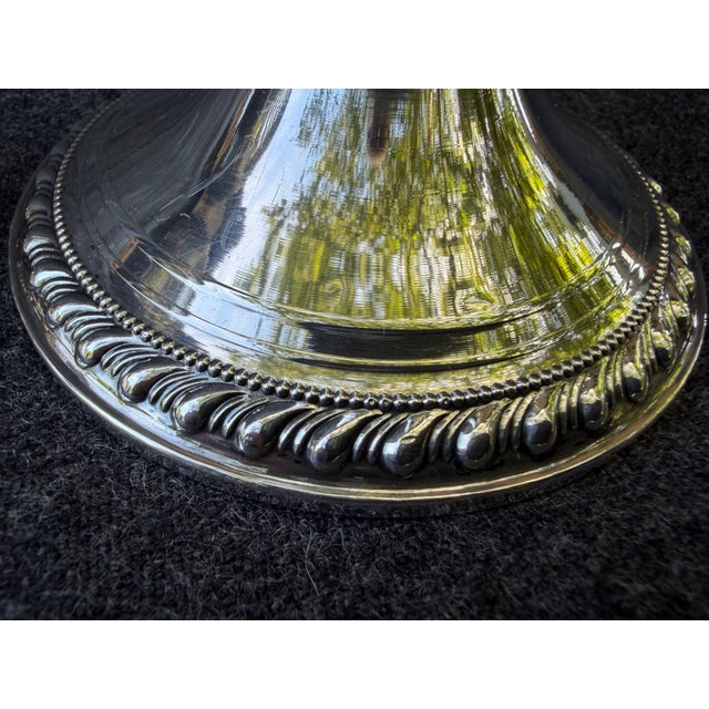 Silver Vintage Sterling Silver Weighted Duchin Candlesticks a Pair For Sale - Image 8 of 16