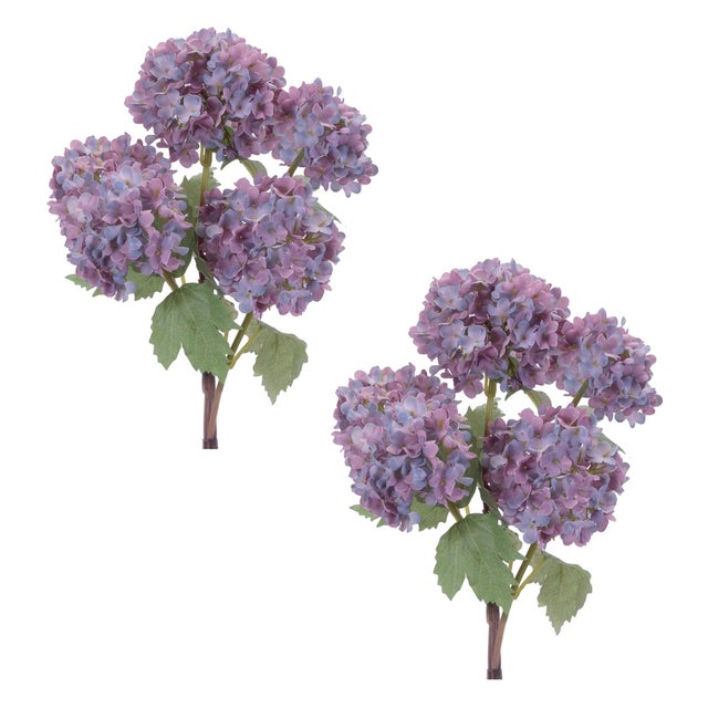 Rustic Hydrangea Floral Spray (Set of 2) For Sale - Image 3 of 3