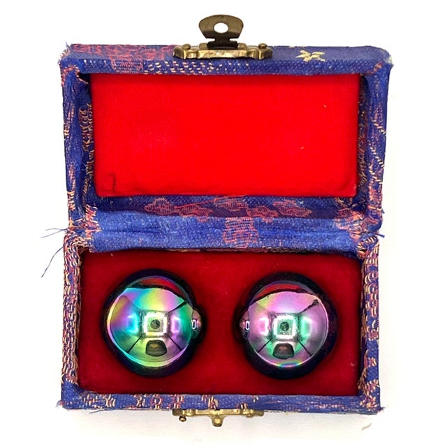 Vintage Chinese Baoding Balls For Sale - Image 4 of 6