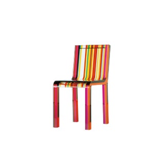 Patrick Norguet Rainbow Acrylic Side Chair For Sale