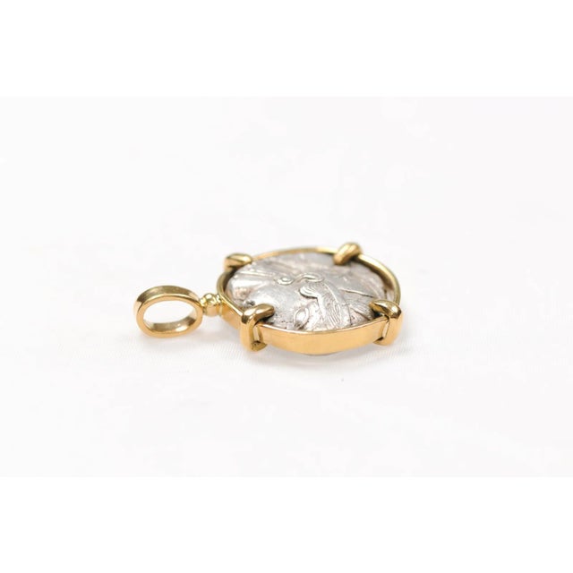 Antique Athena & Owl Tetradrachm With 22k Gold For Sale In Atlanta - Image 6 of 12