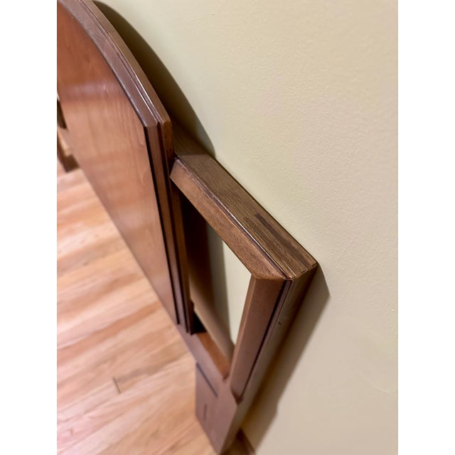 Lane Furniture Mid-Century Modern Lane First Edition Queen Headboard in Walnut For Sale - Image 4 of 7