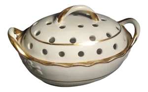Early 19th Century George III Spode White & Gilt Porcelain Violet Pattern 341 Bough Pot Vase