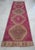 Purple Hand-Knotted Turkish Runner Rug Hallway Rug, Kitchen Runner, Bed Side Accent - 3′ × 11′3″ For Sale - Image 8 of 13
