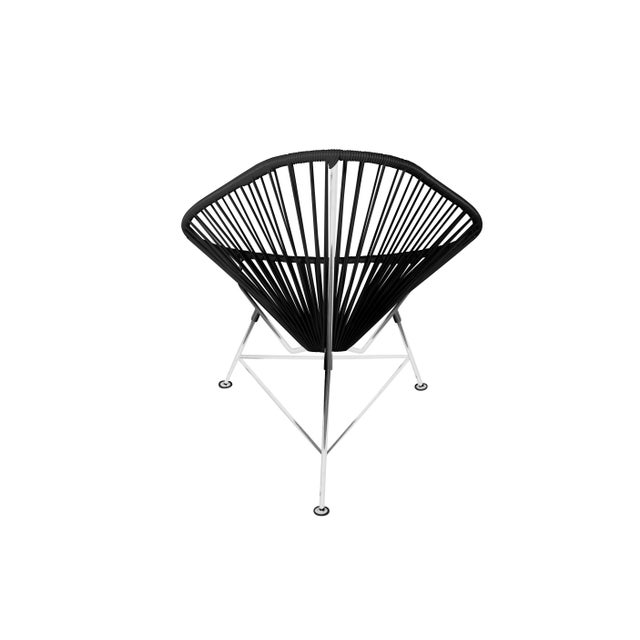 Acapulco Chair Black on Chrome Chairish