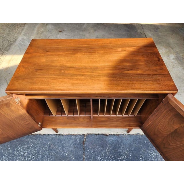 Mid 20th Century Mid 20th Century Drexel Declaration Mid-Century Walnut Media Cabinet by Kipp Stewart & Stewart MacDougall For Sale - Image 5 of 10