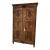 Ornate Monumental Carved Wood French Armoire Wardrobe With Ornate Carvings Including Ribbons and Malta Cross Elements and Ornate Hardware For Sale