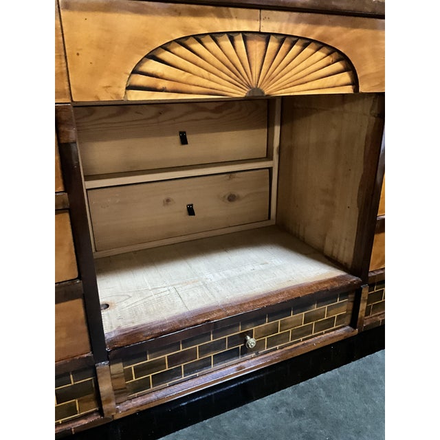 Classical Inlaid Walnut Secretary, 1800s For Sale - Image 16 of 18