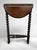 Wood Antique Jacobean Revival Bobbin Nesting Table Suite With Four Folding Side Tables For Sale - Image 7 of 11