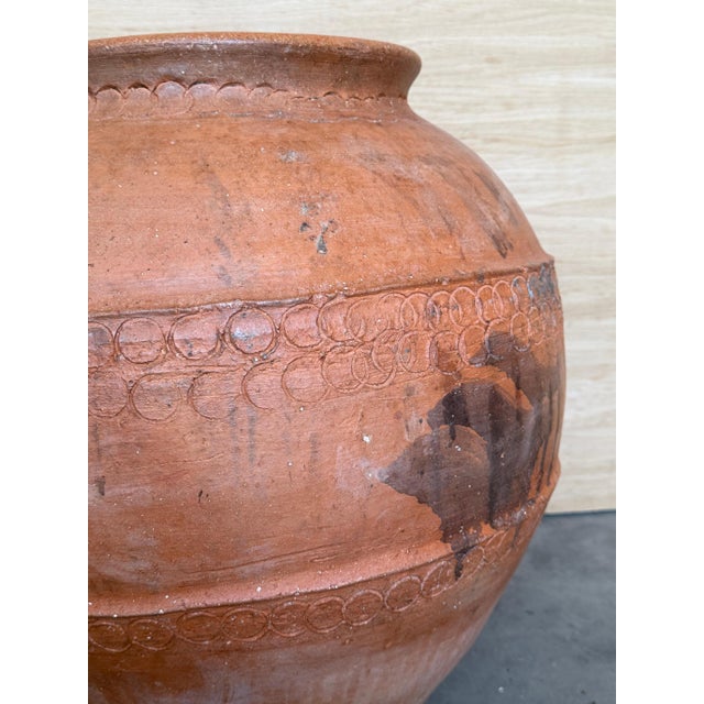 18th Century Rare Large Terracotta Hand Carved French Biot Pot For Sale - Image 14 of 18