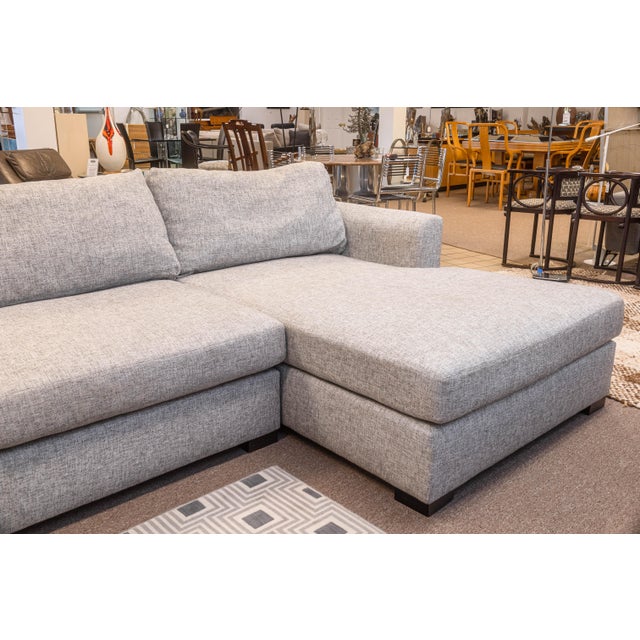 Bernhardt Bernhardt Nest Contemporary Gray Fabric 2pc Sectional Sofa For Sale - Image 4 of 11