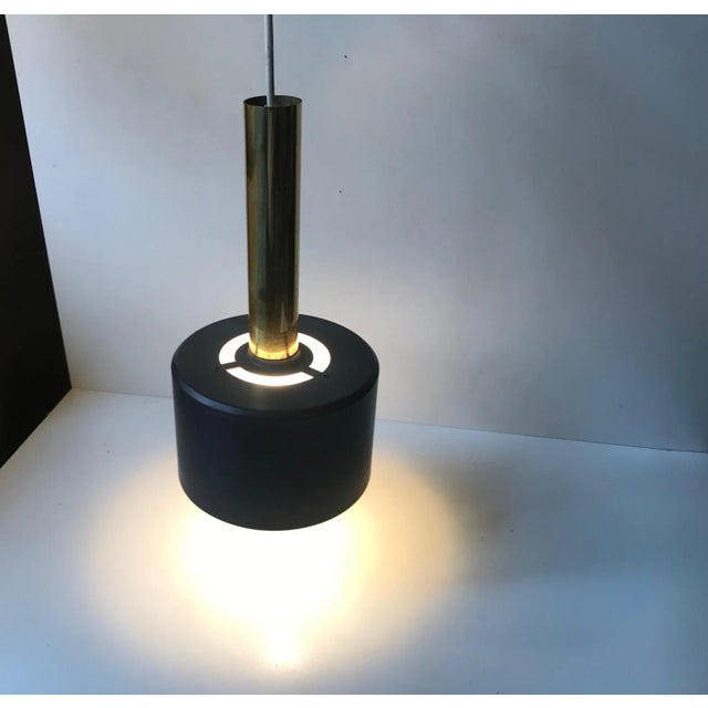 Mid-Century Modern Scandinavian Modern Club Style Pendant Lamp, 1960s For Sale - Image 3 of 9