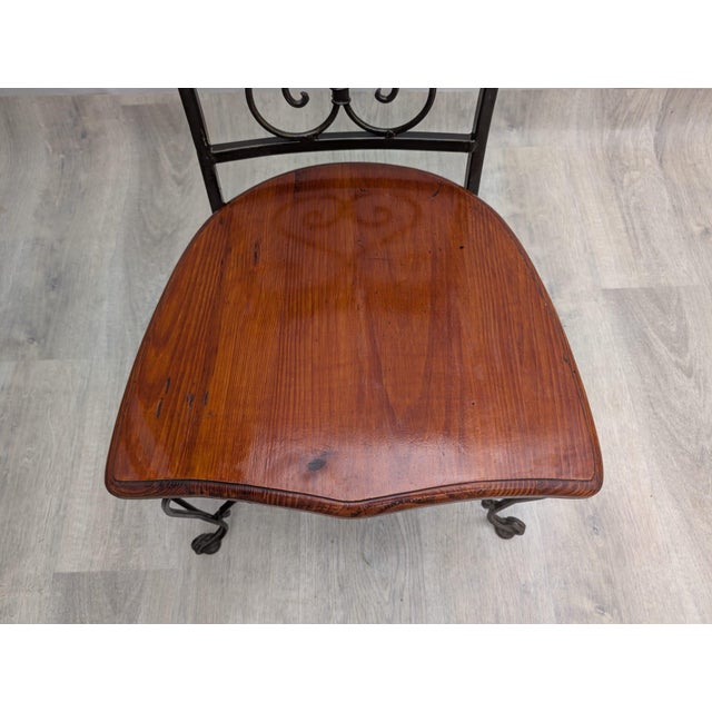 Wrought-Iron Metalwork Chair For Sale - Image 5 of 9