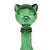 Glass Large Green Glass Cat Decanter, Empoli, Italy, 1960s For Sale - Image 7 of 16