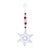 Contemporary Snowflake Drop Ornaments (Set of 6) For Sale - Image 3 of 4