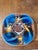 Art Deco Vallauris Coffee Service with Cobalt Blue Flamed Glaze, 1950s, Set of 15 For Sale - Image 15 of 18