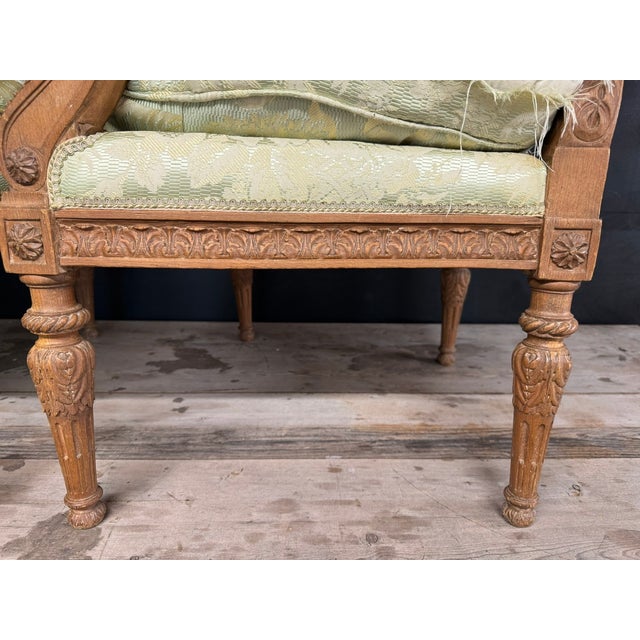 Late 19th Century French Bergere Armchairs, 1870, Set of 2 For Sale - Image 5 of 18