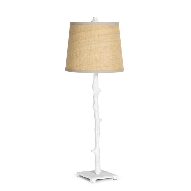 The Sylvan Buffet Lamp draws from the faux bois tradition, sculpted to resemble the organic texture of a natural branch....