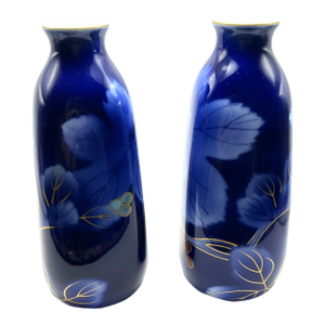 Fukagawa Seijji Cobalt Blue Sake Bottles