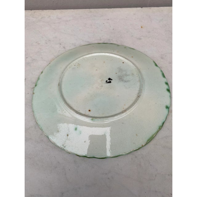 Orchies Majolica Strawberries Plate Orchies, Circa 1890 For Sale - Image 4 of 5