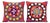 Folk Art Suzani Pillow Cover 20'' X 20'' - Set of Two For Sale