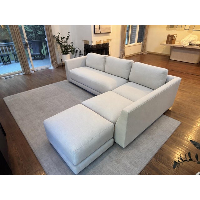 2020s Room & Board Clemens Sectional With Ottoman For Sale - Image 5 of 7