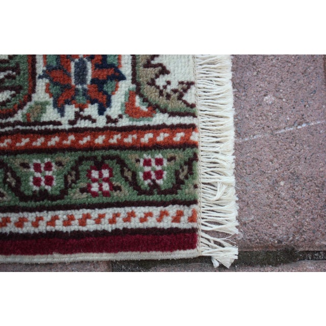 Textile 1950s Traditional Turkish Hand Knotted Vintage Kayseri Rug For Sale - Image 7 of 12
