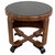 Black Art Deco Round Walnut Coffee Table, 1930s For Sale - Image 8 of 8