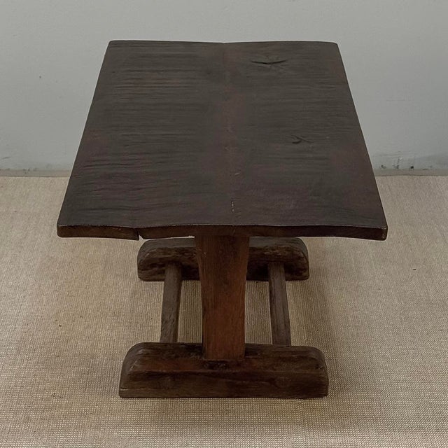 19th Century Rustic Solid Oak Coffee ~ Cocktail Table For Sale - Image 13 of 16