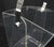 Neal Small 20th C. Mid-Century Modern Bent Lucite & Chrome Paper Basket & Letter Holder For Sale - Image 4 of 12
