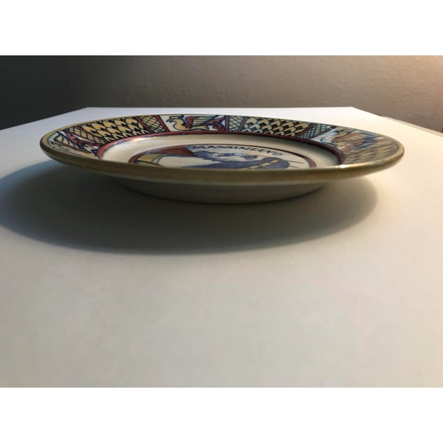 RARE 19th Century Paolo Rubolli MASSIMIANO Italian Lustro Oro E Rubino Ceramic Plate Aprox. dimensions: 7 1/4 inches Very...