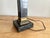 1960s Vintage Black Marble Lamp With Toile Fabric Shade For Sale - Image 5 of 12