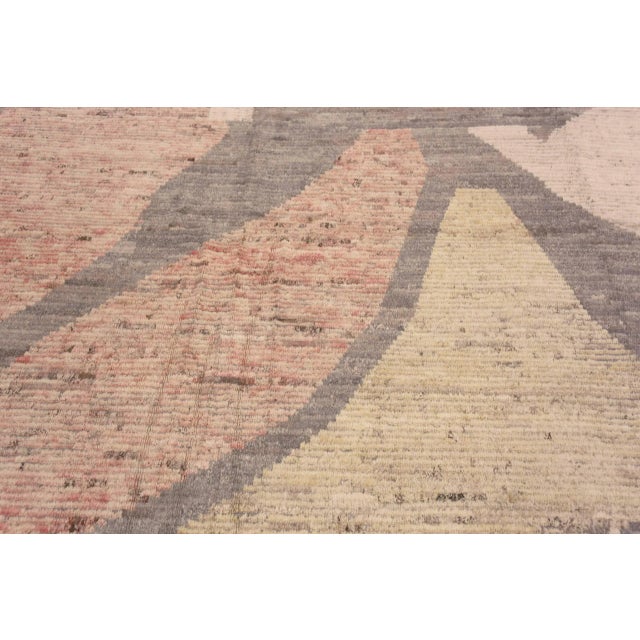 Textile Large Modern Abstract Contemporary Area Rug For Sale - Image 7 of 7