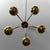 Mid-Century Swedish Chandelier in Brass and Glass, 1940s For Sale - Image 10 of 11