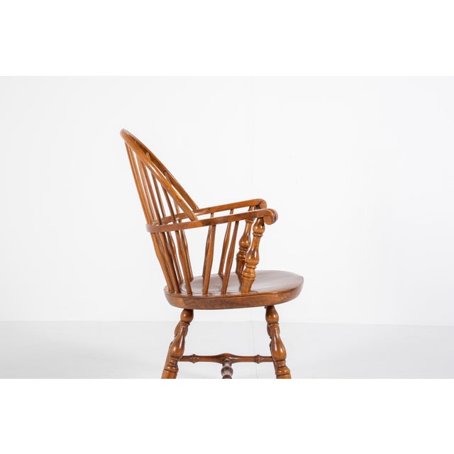 Vintage Windsor Armchair in Solid Wood, 1960s For Sale - Image 4 of 14