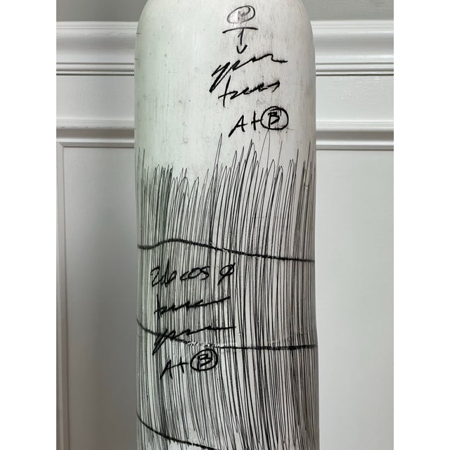 1990s Yuri Zatarain Large Floor Vase, "Sketchbook" Series, 1990s For Sale - Image 5 of 14