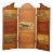 Vintage Three-Panel Decoupage Folding Screen For Sale