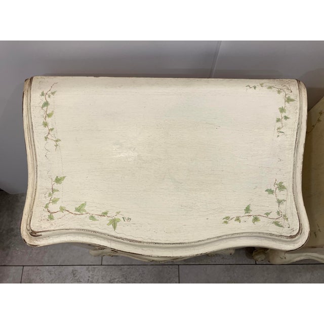 1960s Pair of Painted Nightstands For Sale - Image 10 of 11