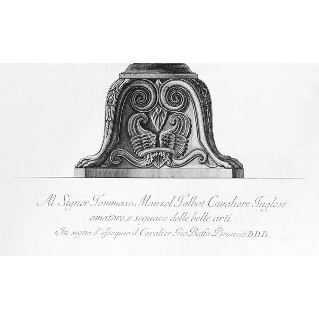 English title (short version): antique marble vase in the gallery of the palazzo barberini artist proof, printed on...