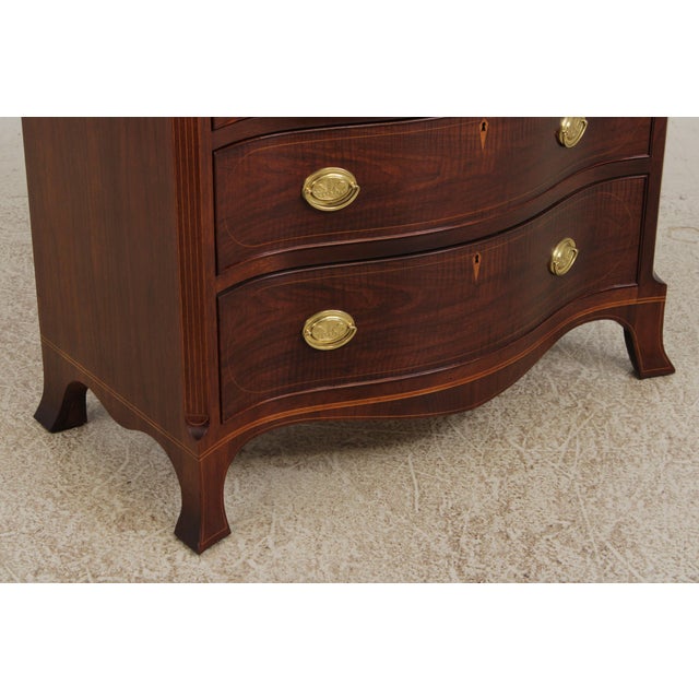 Baker Inlaid Walnut Colonial Williamsburg Virginia Chest For Sale - Image 13 of 18
