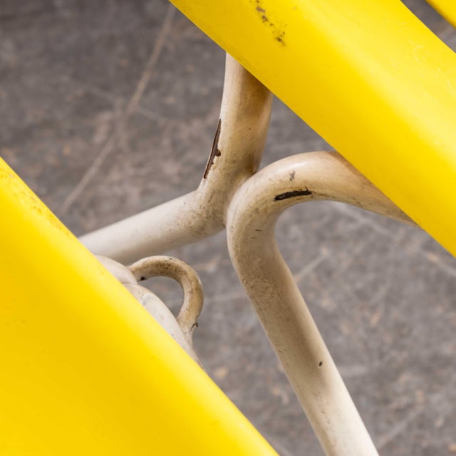 Plastic Italian Yellow Stacking Chairs, 1970s, Set of 4 For Sale - Image 7 of 18