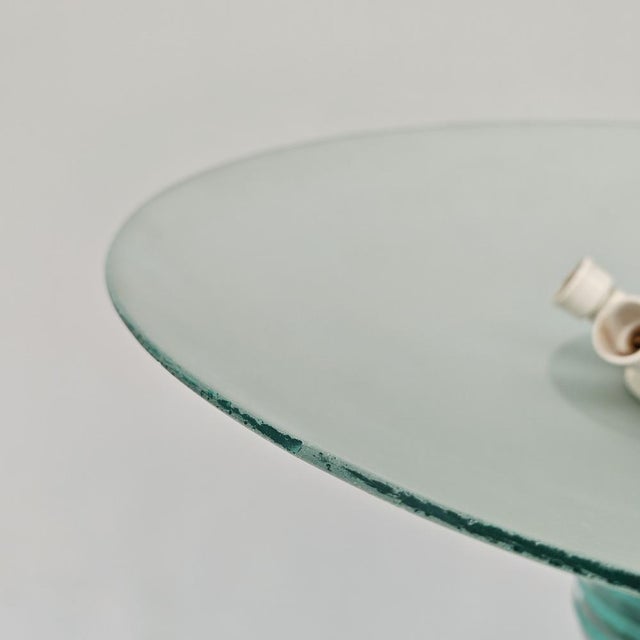 French Art Deco Floor Lamp in Satin Glass, 1920s For Sale - Image 6 of 18