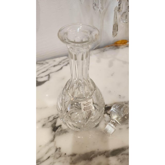 Glass Early 20th Century Slovakia Waterford Crystal Decanter For Sale - Image 7 of 8