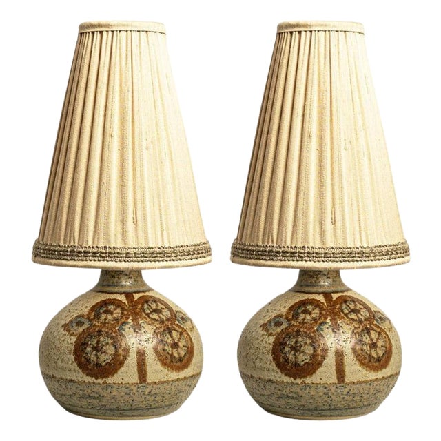 Ceramic Table Lamp attributed to Noomi Backhausen for Søholm, Denmark, 1970s For Sale