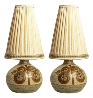 Ceramic Table Lamp attributed to Noomi Backhausen for Søholm, Denmark, 1970s