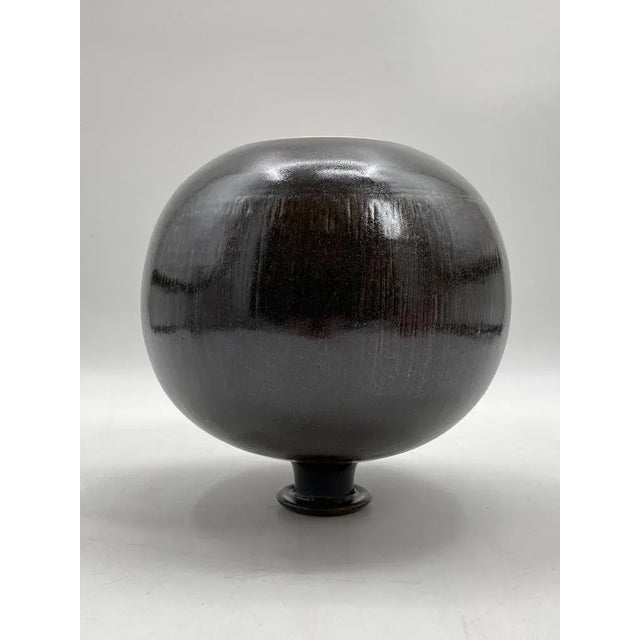 Studio Ceramic Ball Vase by Horst Kerstan, Germany, 1960s For Sale - Image 11 of 12