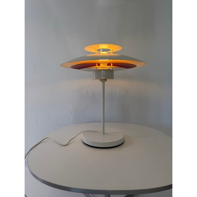 Danish Metal Table Lamp in style of Poul Henningsen, 1980s For Sale - Image 9 of 10