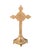 Antique Gold Crucifix Jesus on Cross 9" Tall Die Cast Metal For Sale In New York - Image 6 of 9