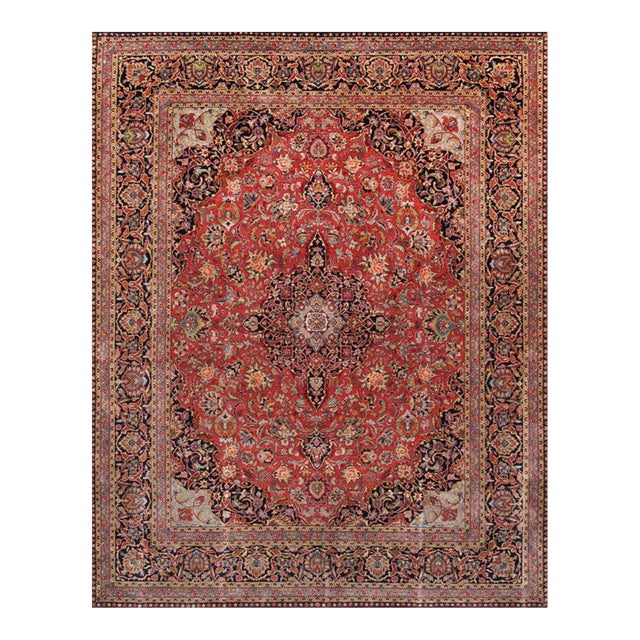 Pasargad Home Azerbaijan Rust Wool Area Rug- 5' 0" X 6'11" For Sale